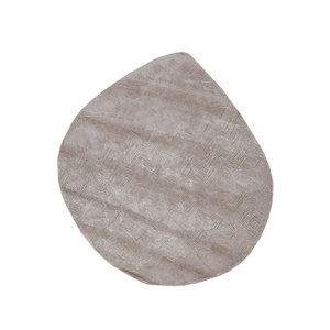 พรมขนสัตว์ผสมวิสโคสสีน้ำตาลเบจ Cera รุ่น Tnq-1317 สำหรับใช้ในบ้าน - พรมรูปสี่เหลี่ยมผืนผ้าลายเชฟรอนเนื้อนุ่ม สำหรับห้องนั่งเล่น ห้องนอน และทางเดิน - Product Image 1