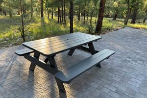 Mobilier d'extérieur en <span class=keywords><strong>plastique</strong></span> <span class=keywords><strong>recyclé</strong></span> HDPE pour le <span class=keywords><strong>pique</strong></span>-<span class=keywords><strong>nique</strong></span> et le camping <span class=keywords><strong>Table</strong></span> à manger avec banc à l'extérieur <span class=keywords><strong>Table</strong></span> pour le café du restaurant - Product Image 4