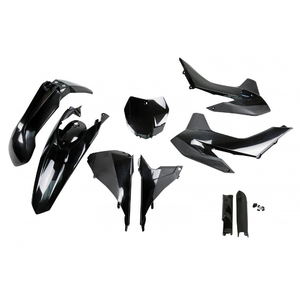 Kit di plastica completa nera per KTM SX 125 2013-2014 accessori per moto - Product Image 1
