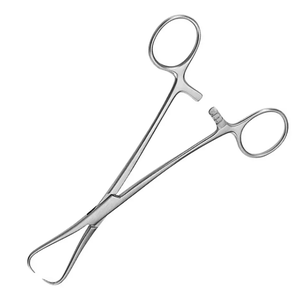 Fórceps quirúrgicos manuales de acero inoxidable de 19cm con mangos en ángulo Fuente de alimentación de agarre - Product Image 6