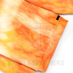 High Street Plus Size Men's Casual Tie Dye Sudaderas Parches personalizados Drop Shoulder Sudaderas con manga larga - Product Image 6