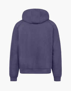 Vêtements de sport surdimensionnés de haute qualité 100% coton Streetwear pull manches raglan teint uni motif solide sweats à capuche respirants hommes - Product Image 5