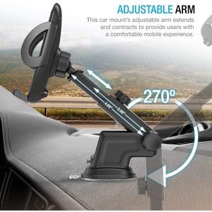 Supporto per telefono da auto Aachen Schnitzer MB000313 con montaggio sul cruscotto, altezza regolabile e rotazione a 360 gradi - Product Image 6