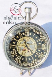 Brass Home Office Decor Desktop Clock Vintage Style Clock Collectible Designer Beautiful Nautical Decor Clock - Product Image 2
