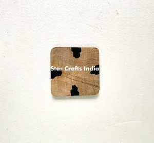 Posavasos decorativos de 4x4 pulgadas, alfombrillas de resina, almohadillas cuadradas para el hogar, Hotel, resina epoxi cuadrada natural, accesorios de cocina - Product Image 4