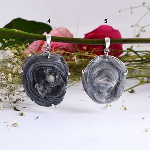 Colgante de Gema Natural para mujer, de oro amarillo y Plata de Ley 925, joyería hecha a mano - Product Image 5