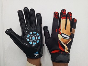 Gants de football américain de protection des mains Nouvelle arrivée Gants de football américain avec design personnalisé et imprimé - Product Image 3