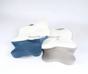 Almohadas de contorno sin olor de espuma viscoelástica para aliviar el dolor de cuello con almohadas ortopédicas de mariposa de diseño ergonómico