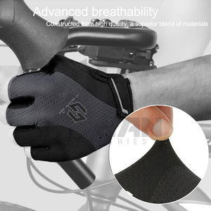 Guantes de bicicleta de medio dedo antideslizantes duraderos con absorción de impactos y agarre fuerte para ciclismo y fitness - Product Image 2