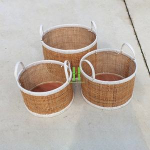 Bandeja rectangular de ratán ecológica superventas para servir decorativo placas de cargador de cesta de festoneado de ratán OEM de Vietnam - Product Image 5