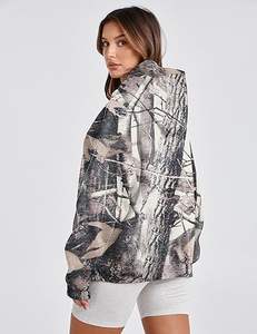 Venta directa de fábrica al por mayor personalizado bordado de manga larga sudadera polar con capucha de gran tamaño para las mujeres para el invierno - Product Image 3