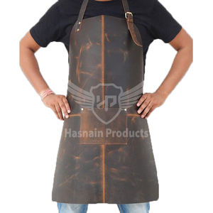 Wholesale Customized Durable <b>Leather</b> Low Price New Fashion Fresh Material Top Style Private Label Genuine <b>Leather</b> <b>Apron</b> - Product Image 1