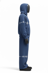 Nouvel ensemble de survêtement unisexe à capuche imprimé pour l'hiver, 100 % coton, haute qualité, léger, respirant et confortable - Product Image 3