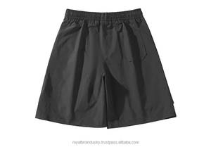 Pantalones cortos Cargo con cintura elástica para hombre, cinco bolsillos, fondo blanco, ropa de trabajo de verano, pantalones deportivos informales de ocio, cordón de talla XS - Product Image 3