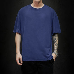 2023 camisetas de mezcla de algodón y poliéster personalizadas para hombres, camisetas de marca estampadas para hombres, camiseta gráfica de alta calidad para hombres - Product Image 2