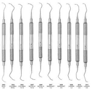 Instrumentos quirúrgicos de mango hueco Barnhart Dental Gracey, curetas GoldMan con fuente de alimentación Manual, escaladores dentales - Product Image 3