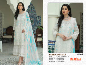 Elegante Traje Pakistaní Bordado, Último Estilo de Diseñador, Salwar Kameez Listo para Usar, Disponible en Existencia, Se Aceptan Pedidos al por Mayor - Product Image 5