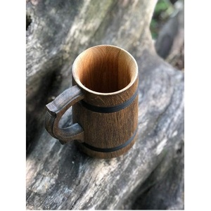 Taza de madera de estilo bambú Taza de viaje de madera sostenible y elegante con asa perfecta para regalar - Product Image 6