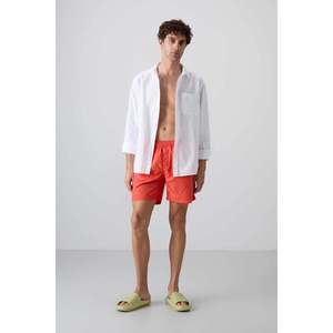 Short de bain pour homme Tommylife, taille élastique verte, coupe standard - 81237 - Vert fluo - Product Image 6