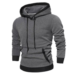Venta al por mayor de sudaderas con capucha ligeras de los hombres de color personalizado de secado rápido de algodón transpirable mezclado liso teñido con capucha para el invierno - Product Image 1