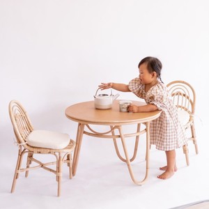 Mobilier pour chambre de bébé en rotin, style unique, ensemble table et chaises en osier pour enfants, sièges pour tout-petits, chaises avec tables - Product Image 1