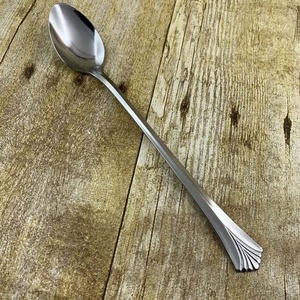 Ensemble de cuillères de service en acier inoxydable plaqué or avec un design unique à long manche rond, ensemble de cuillères modernes de haute qualité pour le mariage - Product Image 2