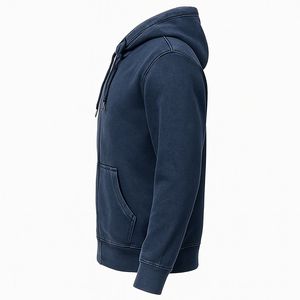 OEM Custom High Quality 500 Gsm Oversized Distressed All Over Printing Zip up Cropped Boxy <b>Hoodie</b> for <b>Men</b> - Product Image 5
