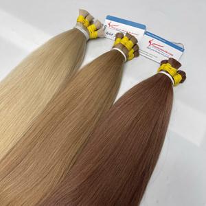 Premium 100% cabello vietnamita Remy extensiones de cabello humano a granel Natural recto a granel para paquetes de estilos de belleza de larga duración - Product Image 1