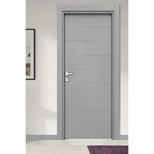 Habitación interior Otra puerta Diseño de panel doble Cubierta de listón de madera maciza Decoración vertical Puerta invisible - Product Image 1