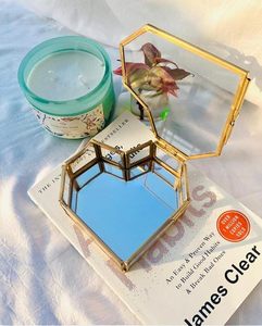<b>Heart</b> <b>Shaped</b> Aesthetically Hand Crafted Glass Jewelry Storage <b>Box</b> for Home and Jewelry Decorative Storage Top Seller in Export - Product Image 4
