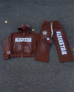 Sudaderas con capucha Unisex Vintage con cremallera completa, trajes de sudor lavados con ácido, chándal con estampado de soplo transpirable con logotipo personalizado para hombre, sudor Unisex de invierno - Product Image 1