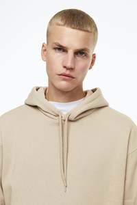 Sweat à capuche surdimensionné personnalisé pour hommes respirant mi-lourd en coton polaire solide personnalisable Sweat à capuche vierge surdimensionné pour hommes - Product Image 6