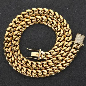 Gold Plated Stainless Steel Cuban Chains