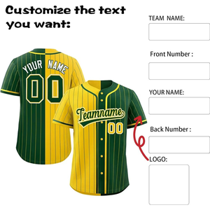 Maillot de baseball personnalisé pour hommes Vêtements de sport Haut de softball bon marché avec tissu en maille polyester sublimé avec logo personnalisé - Product Image 6