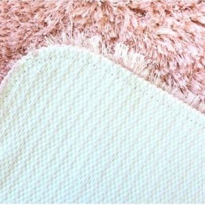 Soft <b>Washable</b> Pink Shaggy <b>Rug</b> for Living Room Bedroom Tufted Polyester Rectangle Carpet - Product Image 3
