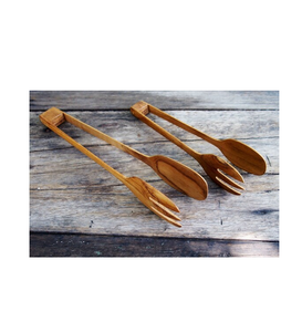Pinzas de madera de diseño fabuloso, comida de buena calidad para servir Hotel, Pasta, pan, accesorio para servir, artesanía natural, artesanía india - Product Image 1