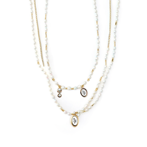 Encantador Collar de Perlas Chapado en Oro con Colgantes Modernos, Atractivo para Reventa - Product Image 3