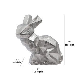 Fabricante y exportador de esculturas metálicas decorativas de mesa de calidad superior de conejo a bajo precio Metal de diseño hecho a mano - Product Image 5