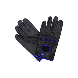 Gants de conduite en cuir de qualité supérieure à doigts entiers, design respirant, contrôle du volant confortable - Product Image 2