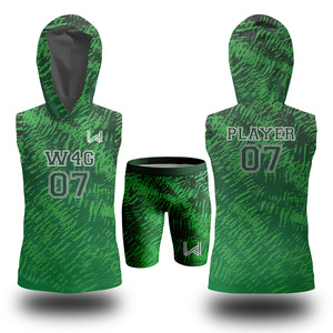 Compresión personalizada bandera americana conjuntos de camisetas de fútbol transpirable de talla grande uniformes de fútbol 7V7 7on7 diseño personalizado para niños - Product Image 6