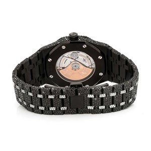 Reloj de Lujo con Incrustaciones de Moissanita y Cuarzo, con Esfera de Cristal, para Hombre y Mujer - Product Image 6
