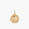 Pendentif Breloque Pièce de Monnaie Rose en Acier Inoxydable Style Religieux avec Placage Or 18K Motif Numérique Couleur Placage Or 18K - Product Image 4
