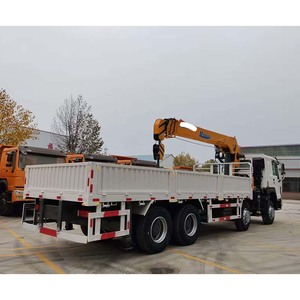 Used SINOTRUK HOWO 6x4 371HP <b>Truck</b> <b>Mounted</b> Crane 12Ton - Product Image 3