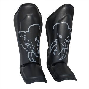 Protectores de piernas de lucha para adultos profesionales, espinilleras, empeine, diseño personalizado, calentadores flexibles de PU de alta calidad, venta al por mayor directa de fábrica - Product Image 2
