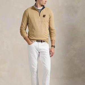 Chaqueta cálida con cremallera 1/4 para hombre con forro térmico y diseño personalizado para actividades al aire libre Chaqueta con cremallera 1/4 para hombre - Product Image 3