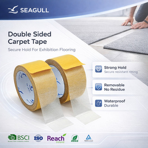 Ruban adhésif double face haute résistance <span class=keywords><strong>sans</strong></span> résidus pour la fixation de tapis d'exposition et la protection des sols - Product Image 1