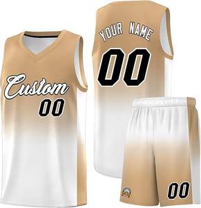 Ensemble d'uniformes de maillot de basket-ball personnalisés pour femmes et hommes à manches courtes position de logo avant à sublimation réversible - Product Image 1