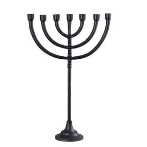 Premium Quality Casting Iron Hanukkah Menorah <b>Candle</b> <b>Holder</b> Menorah Candelabra for Religions Activity - Product Image 6