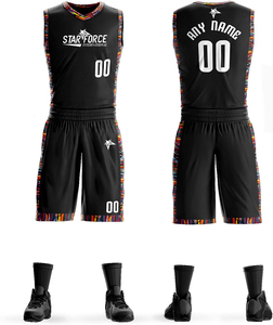 Uniformes de basket-ball de sublimation personnalisés professionnels maillots réversibles d'entraînement d'équipe de conception imprimés - Product Image 5