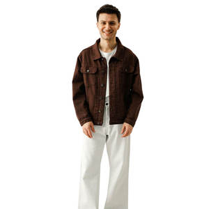 Chaqueta Vaquera de Mezclilla Lisa Personalizada - Chaqueta Vaquera de Mezclilla para Hombre de Excelente Calidad al por Mayor, Chaqueta Vaquera de Mezclilla Personalizada de Alta Calidad para Hombre - Product Image 1